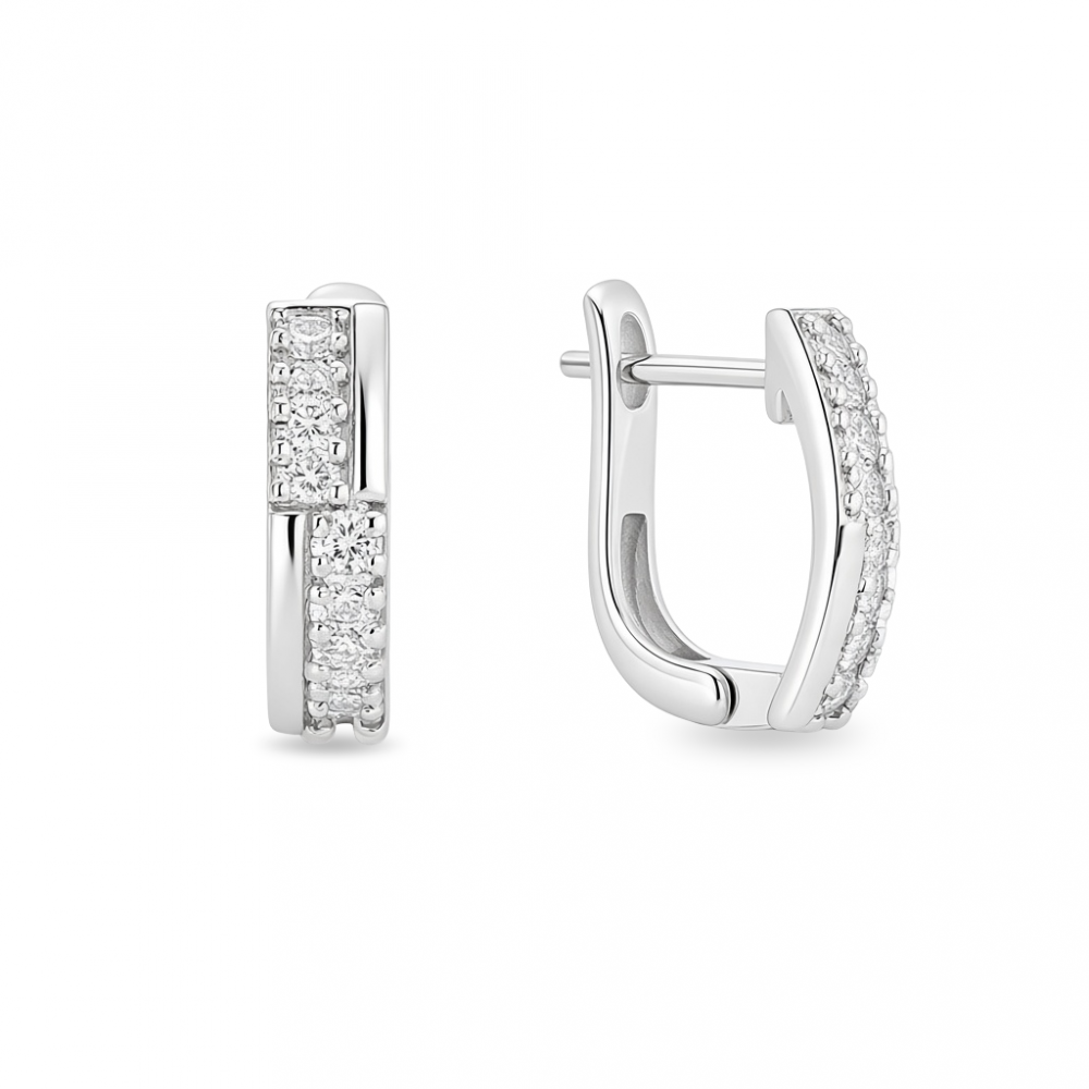Silver earrings