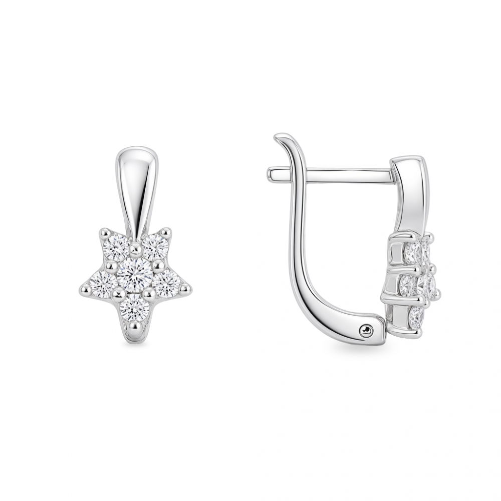 Серебряные детские серьги