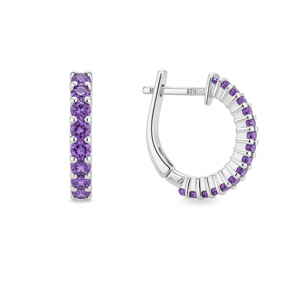Silver earrings