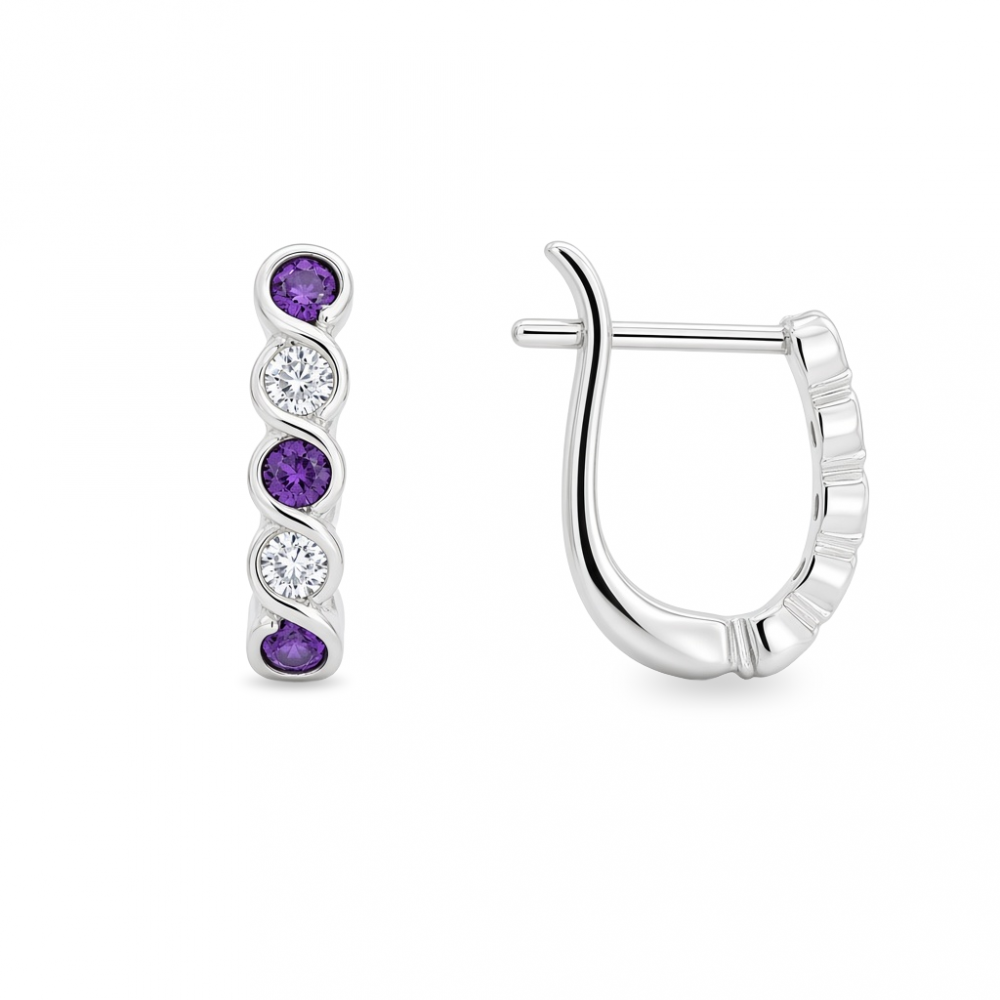 Silver earrings