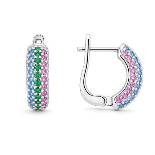 Silver earrings