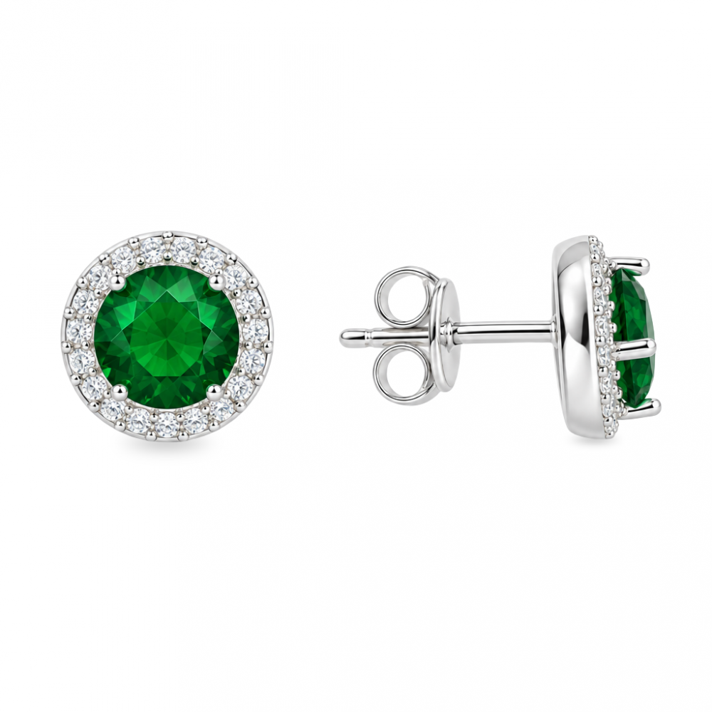 Silver earrings