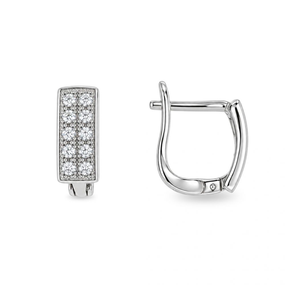Silver earrings
