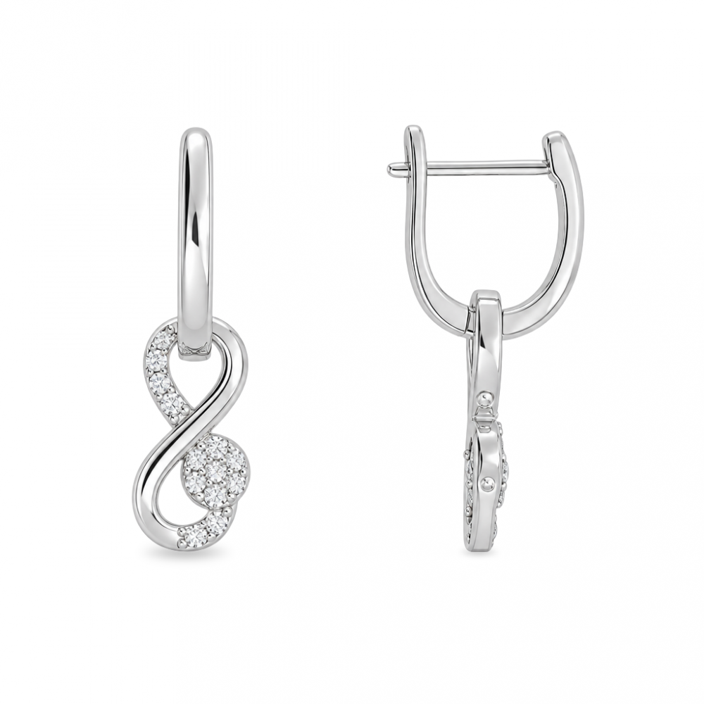Silver earrings