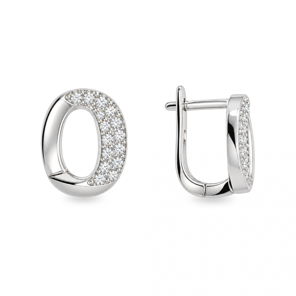 Silver earrings