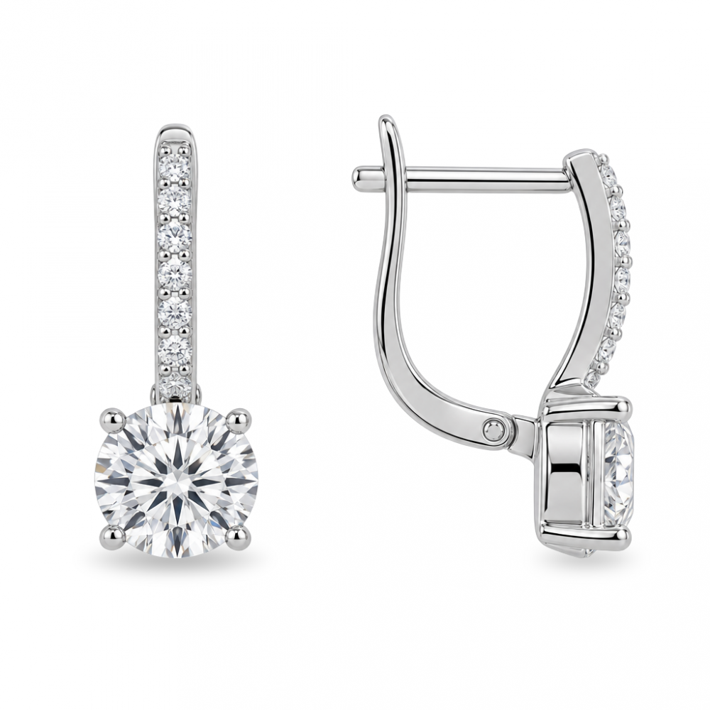 Silver earrings