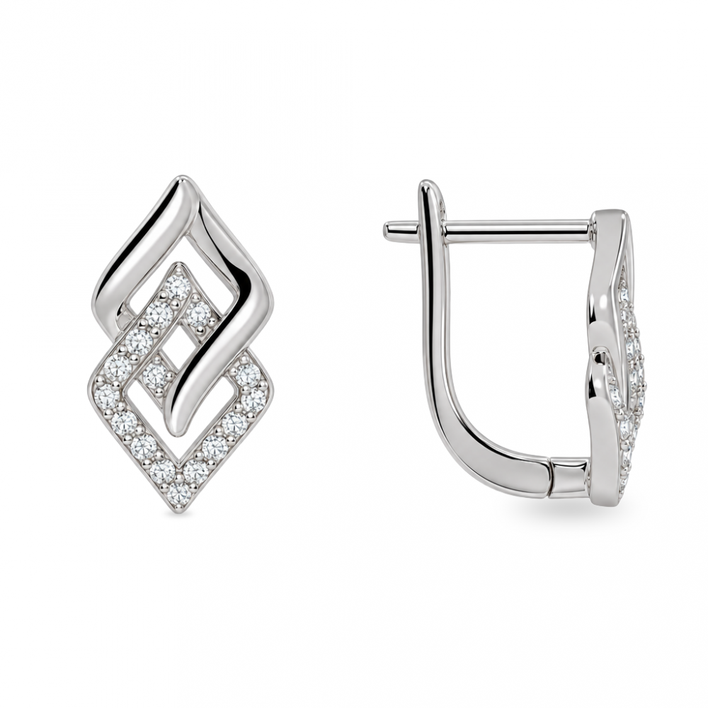 Silver earrings