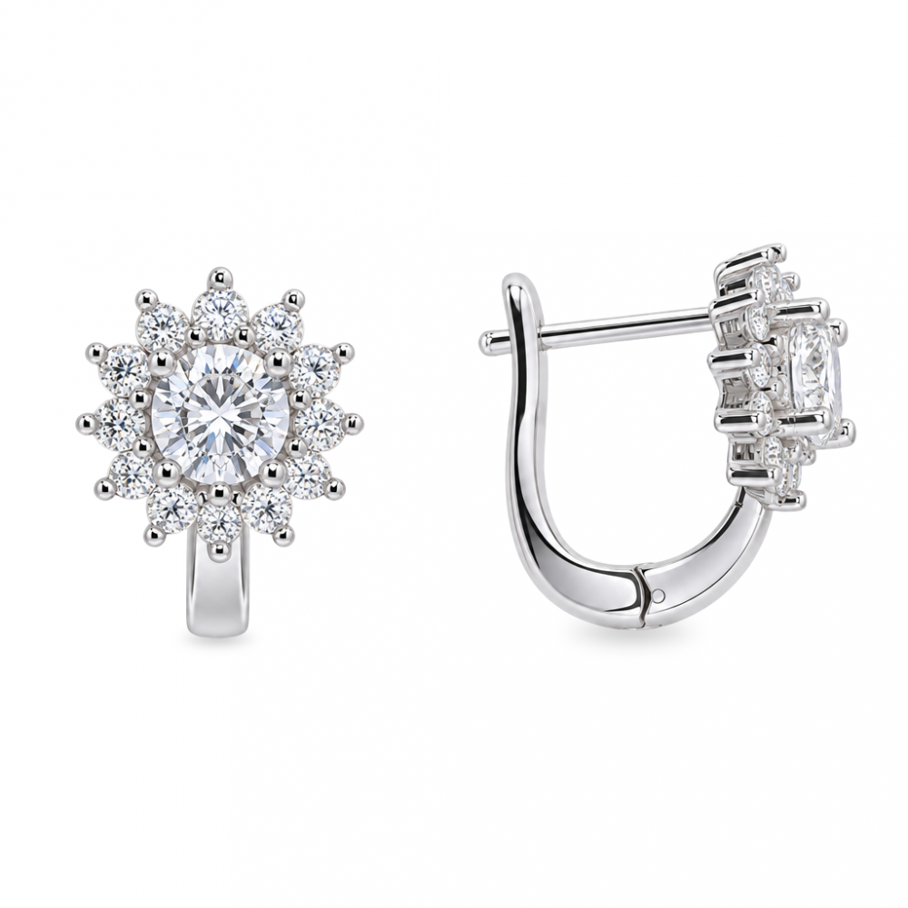 Silver earrings