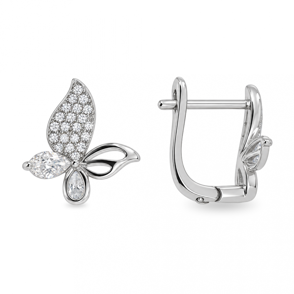 Silver earrings