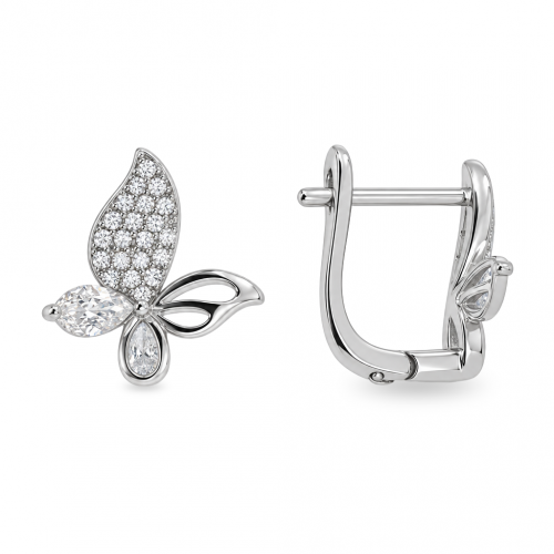 Silver earrings