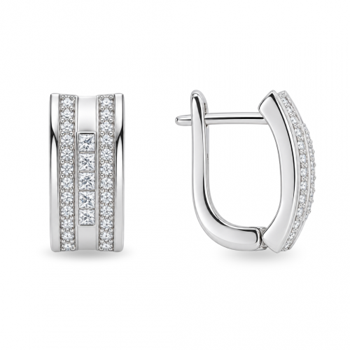 Silver earrings