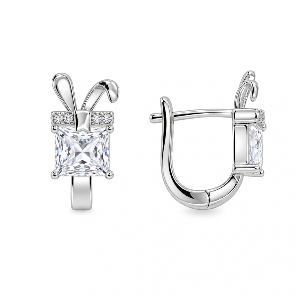 Silver earrings
