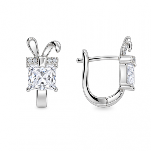 Silver earrings