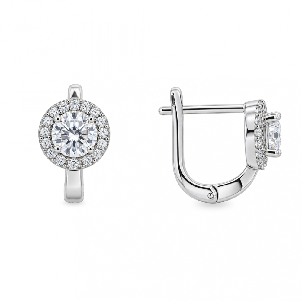 Silver earrings