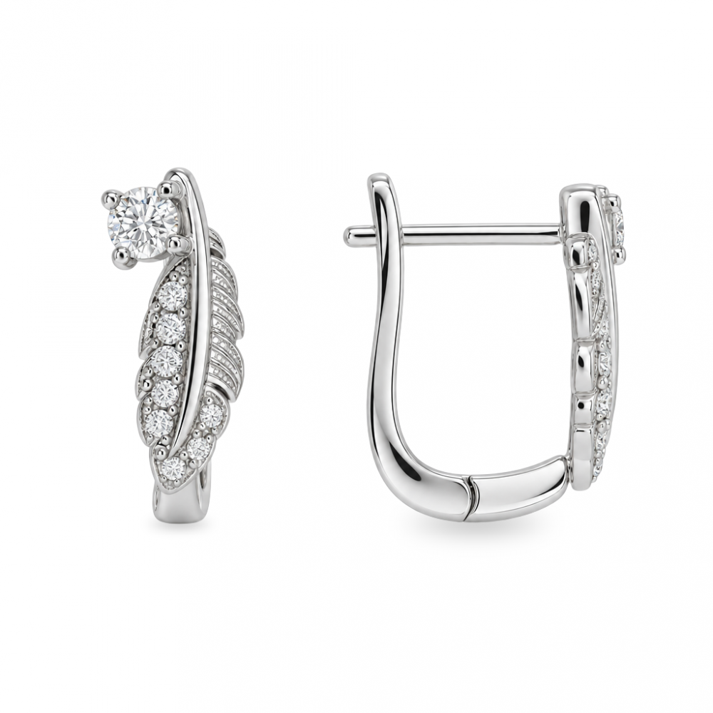 Silver earrings