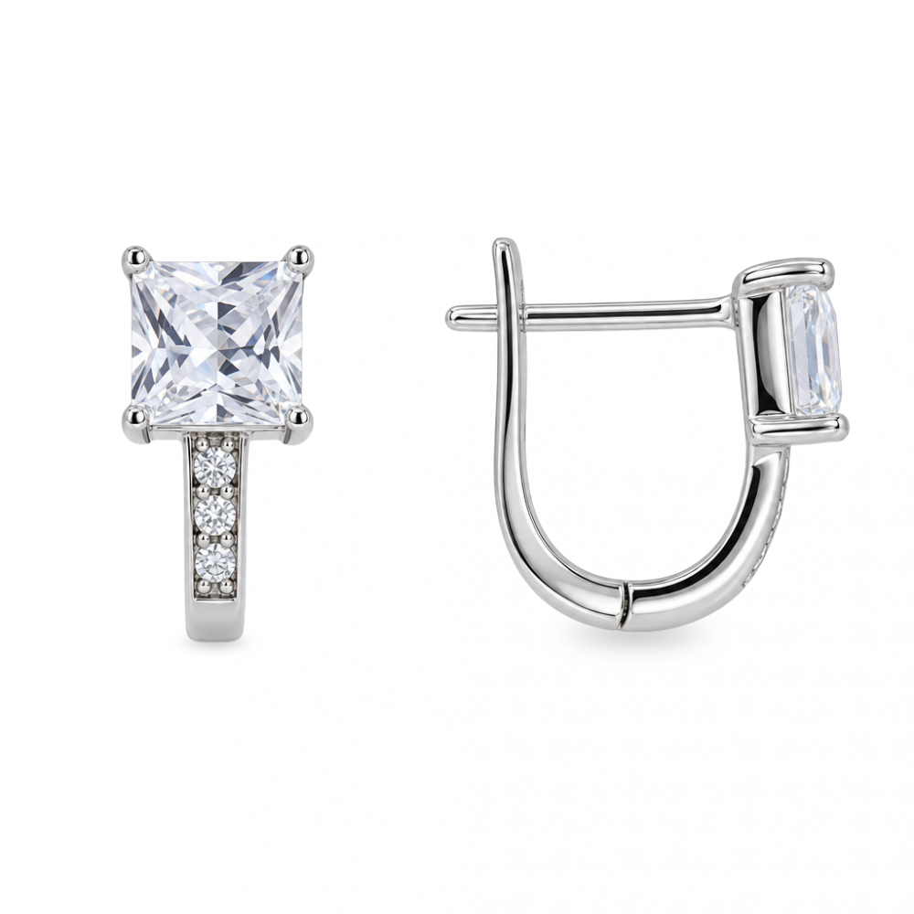 Silver earrings