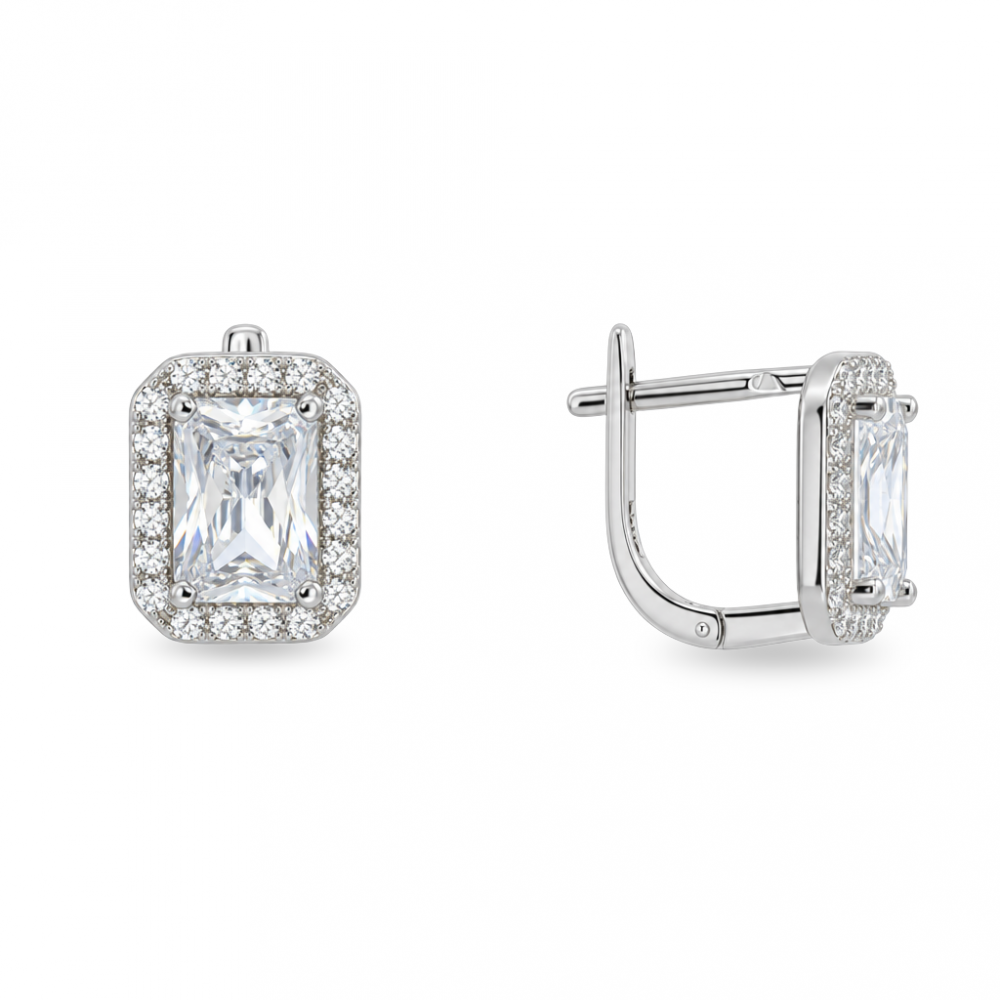 Silver earrings