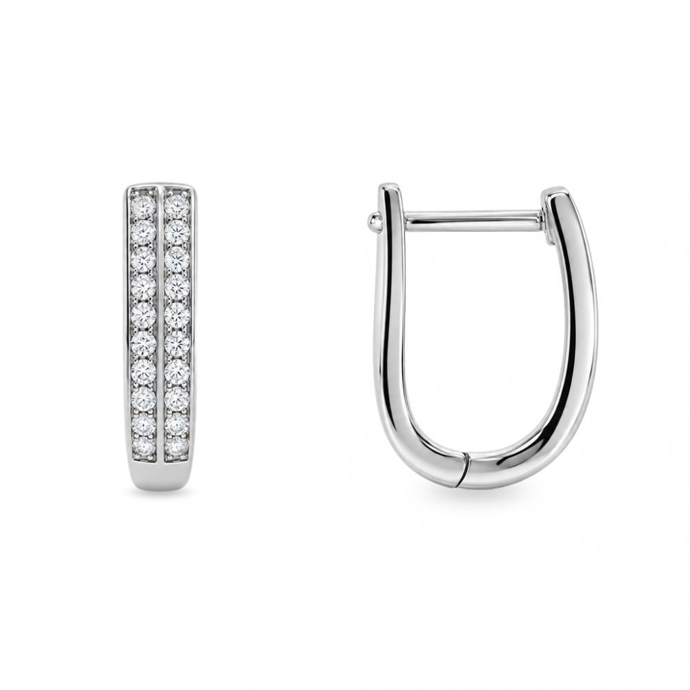 Silver earrings