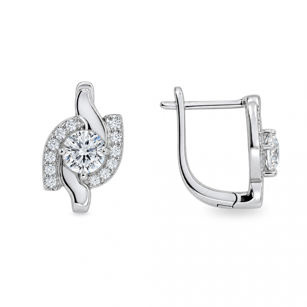 Silver earrings