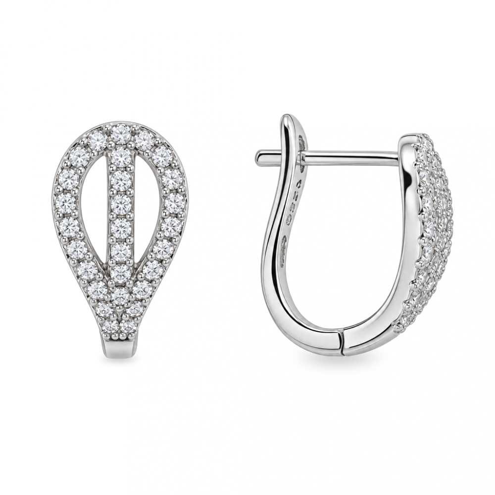 Silver earrings
