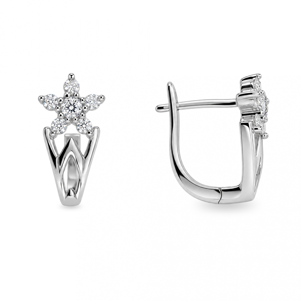 Silver earrings