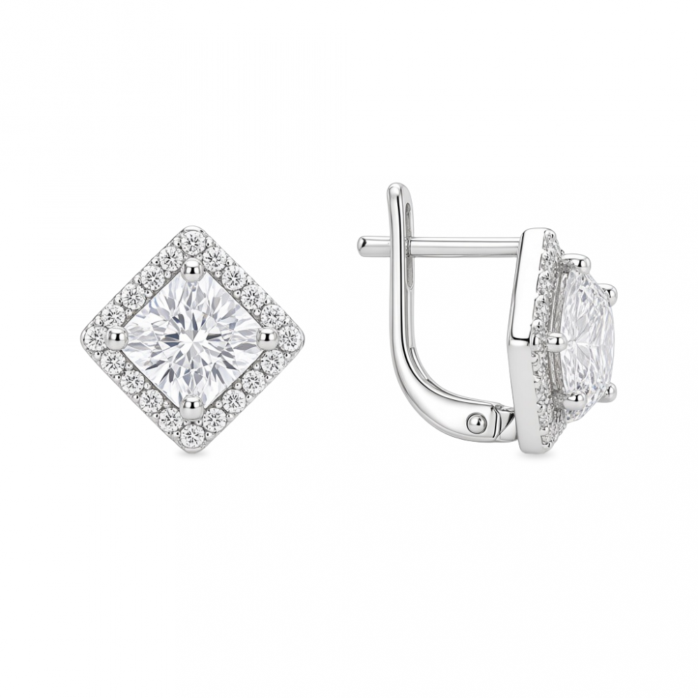 Silver earrings