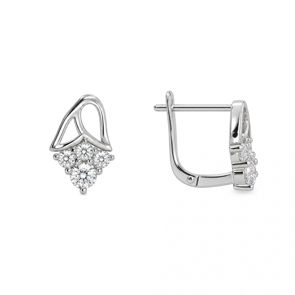 Silver earrings