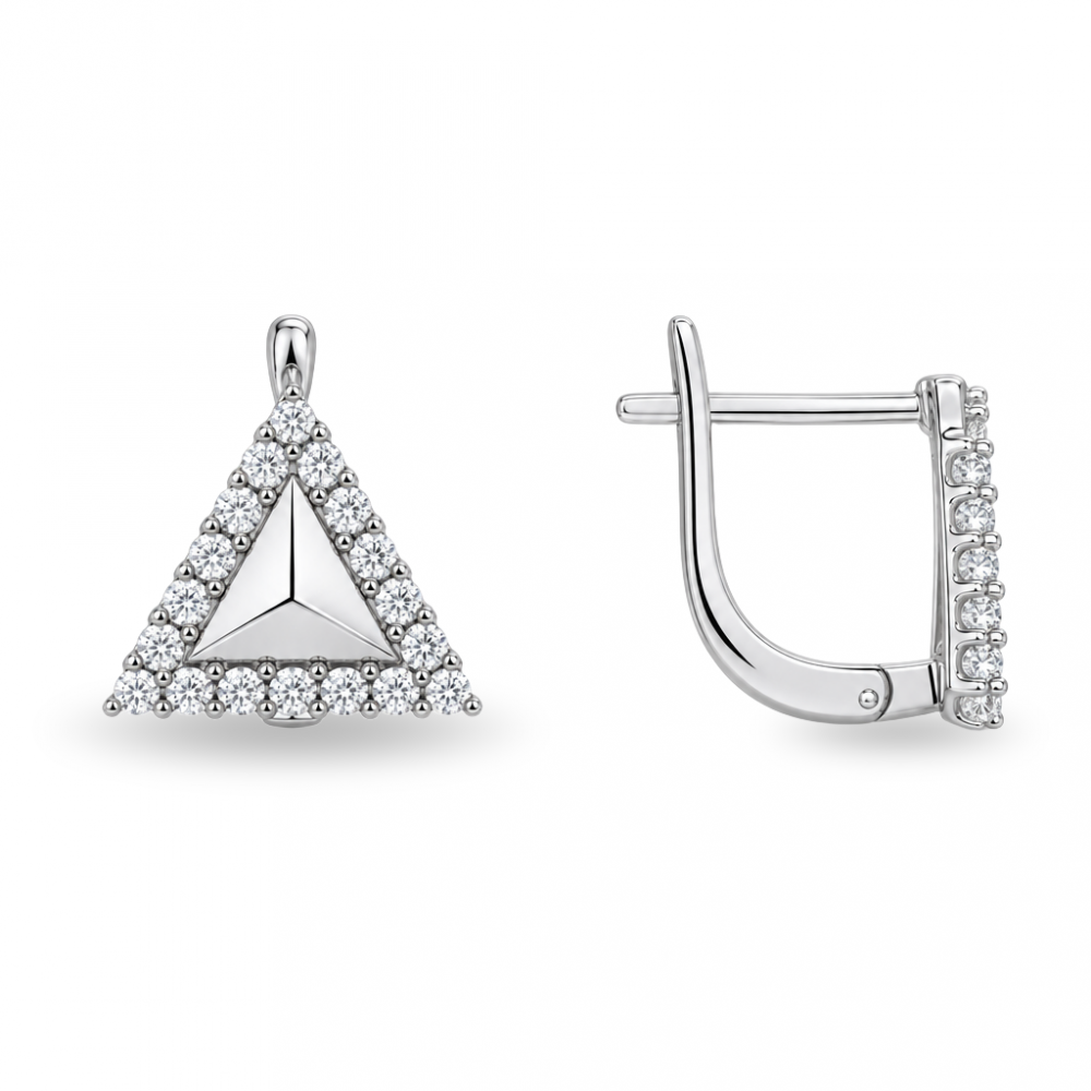 Silver earrings