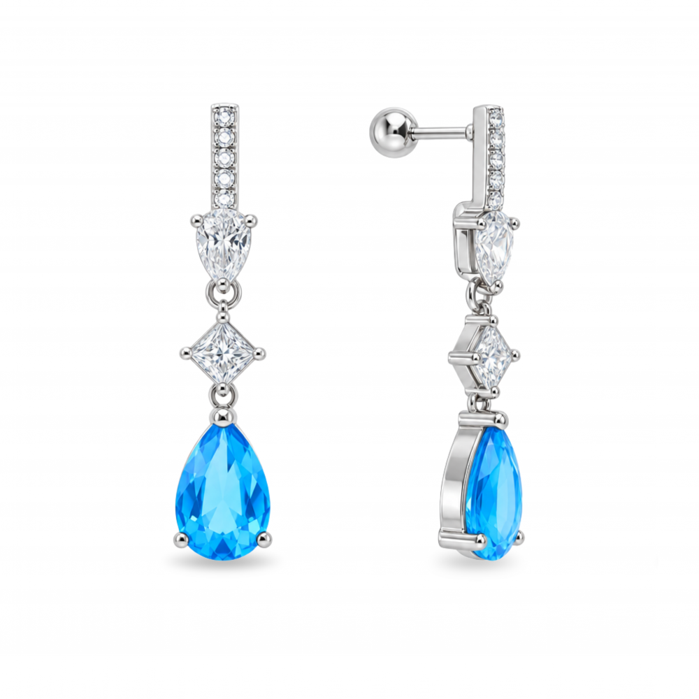 Silver earrings