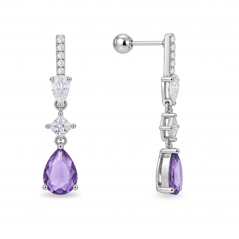Silver earrings