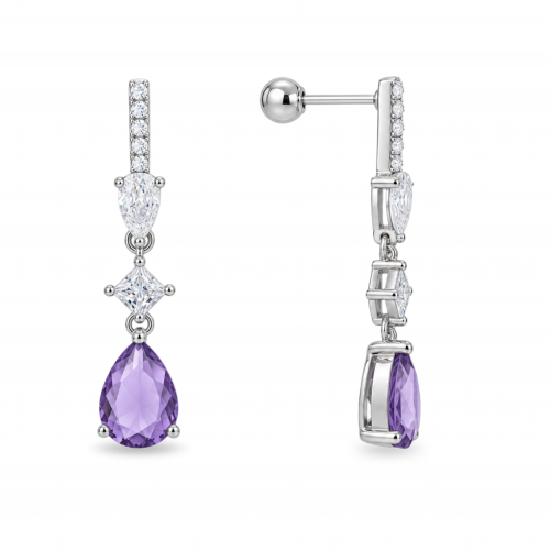 Silver earrings