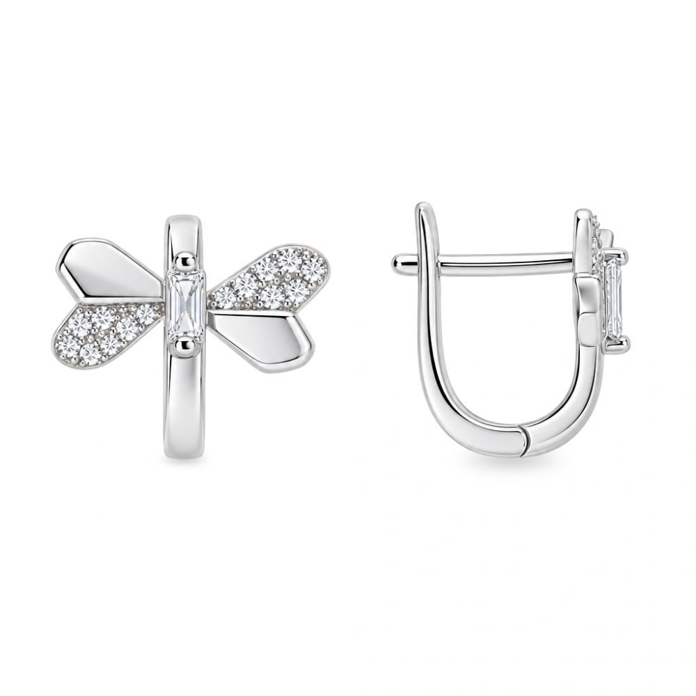 Silver earrings