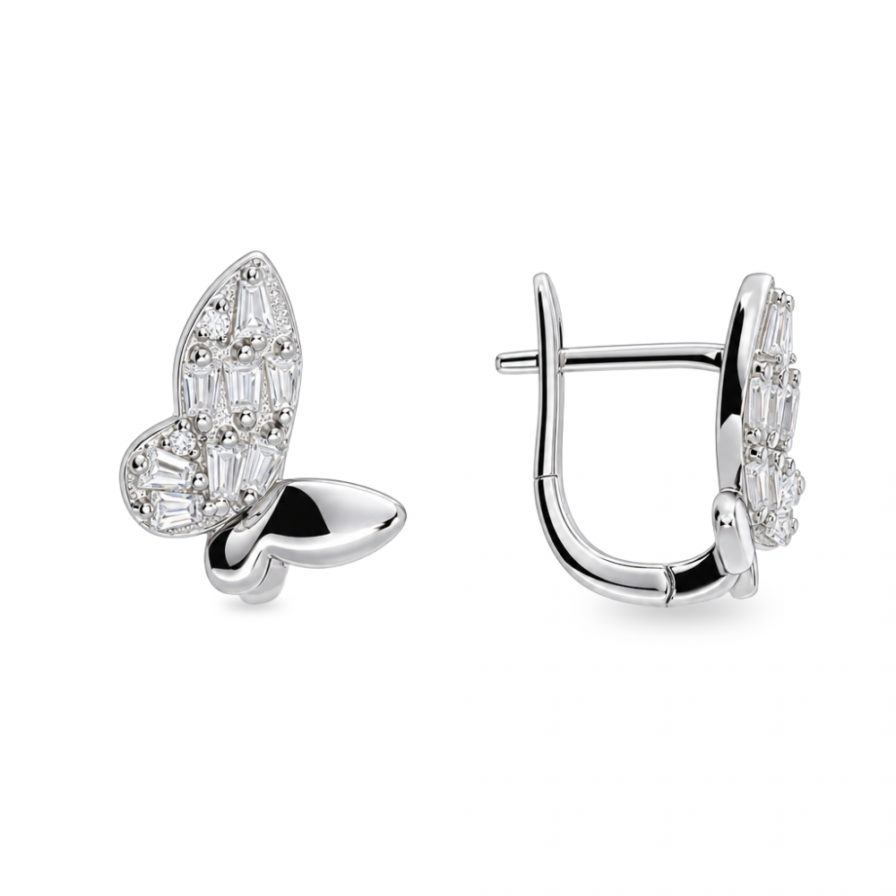 Silver earrings