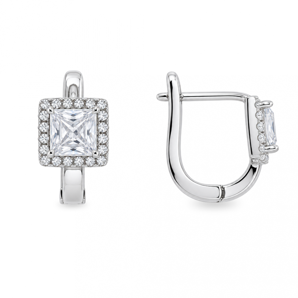 Silver earrings