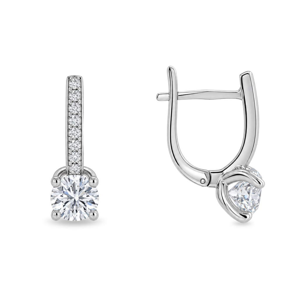 Silver earrings