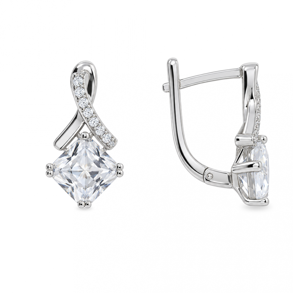 Silver earrings