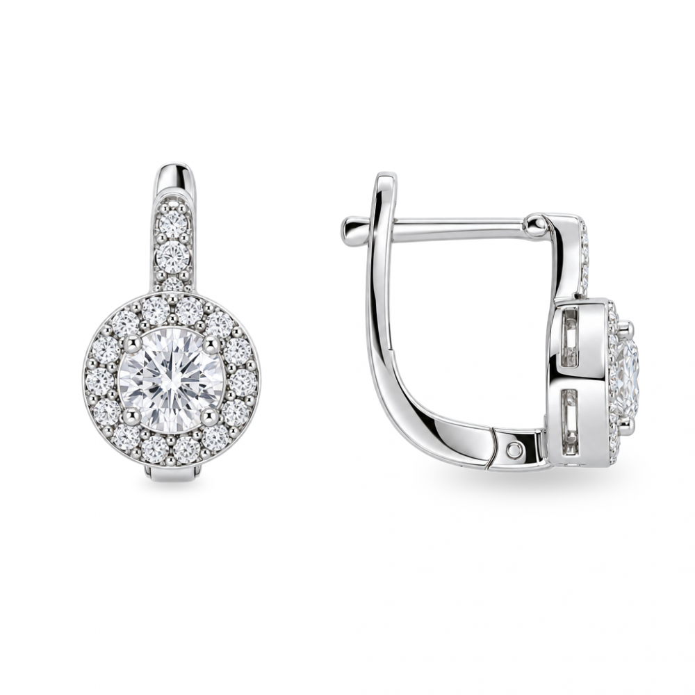 Silver earrings