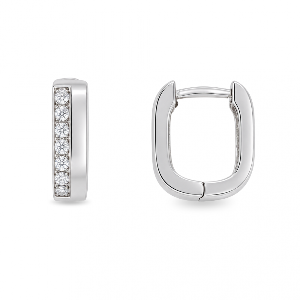 Silver earrings