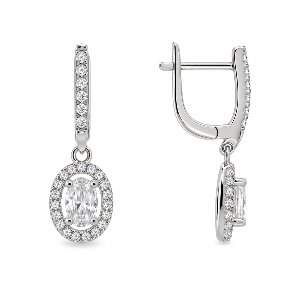Silver earrings