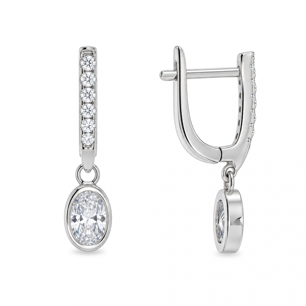 Silver earrings