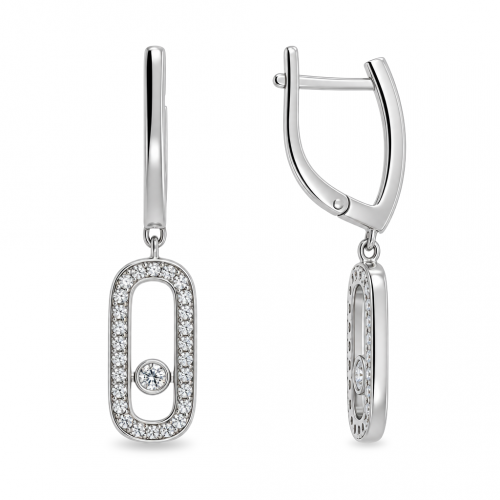 Silver earrings
