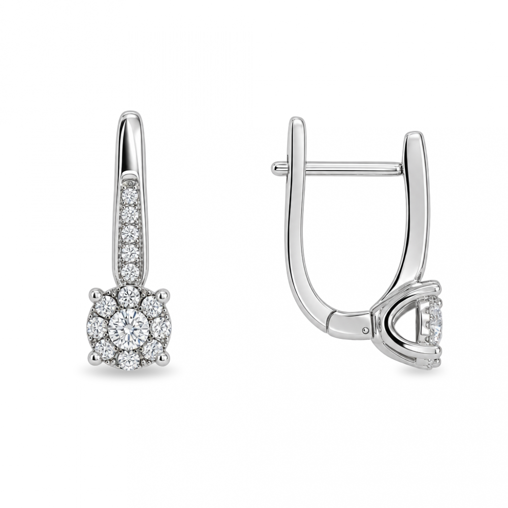 Silver earrings