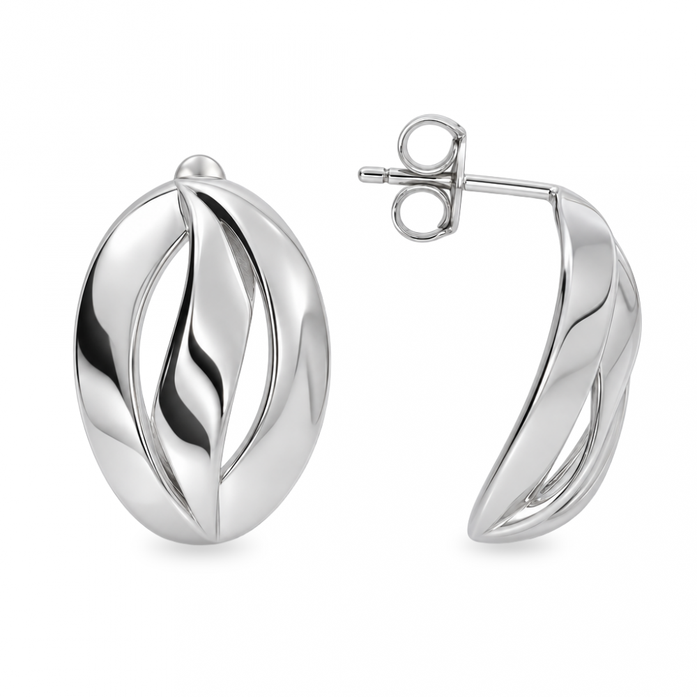 Silver earrings