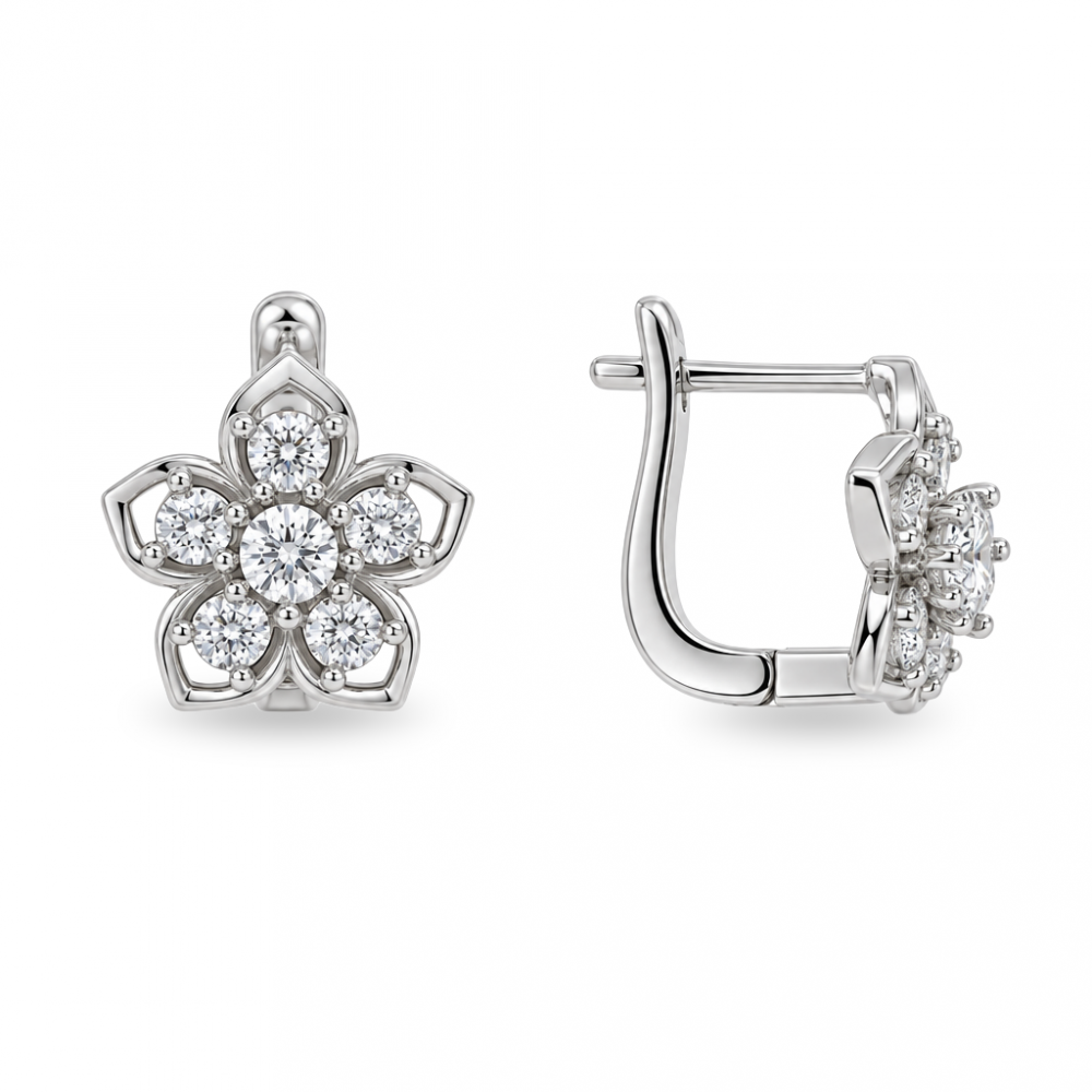 Silver earrings
