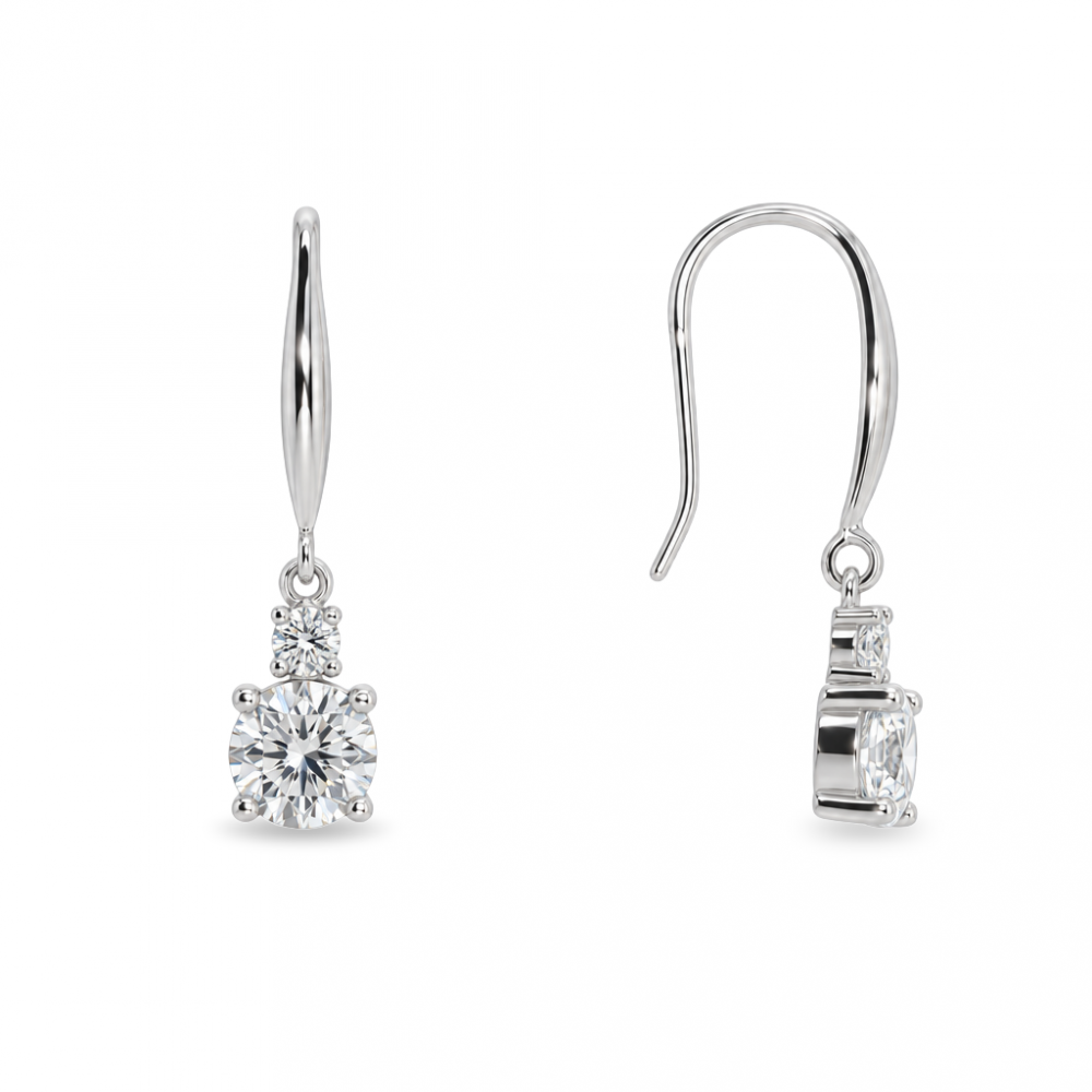 Silver earrings