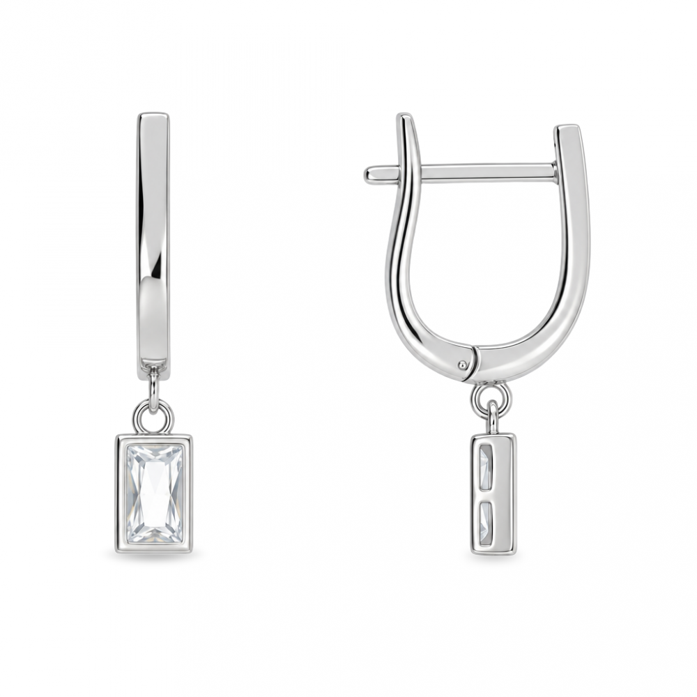 Silver earrings
