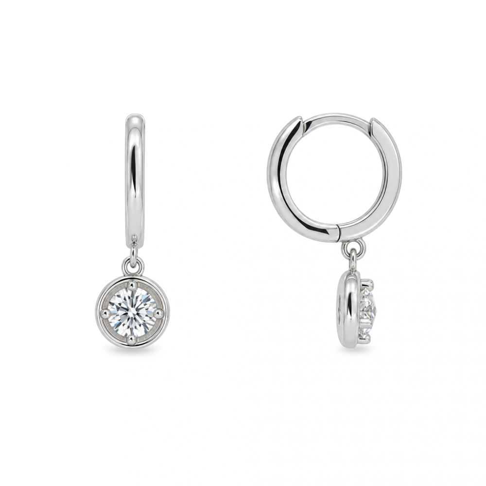 Silver earrings