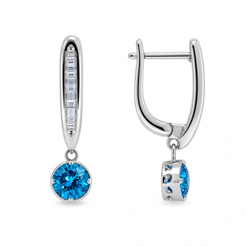 Silver earrings