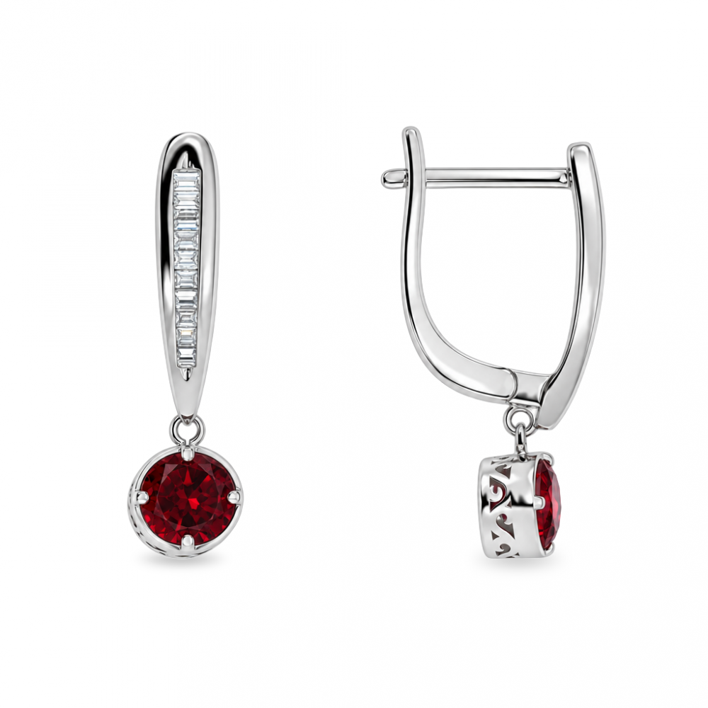 Silver earrings