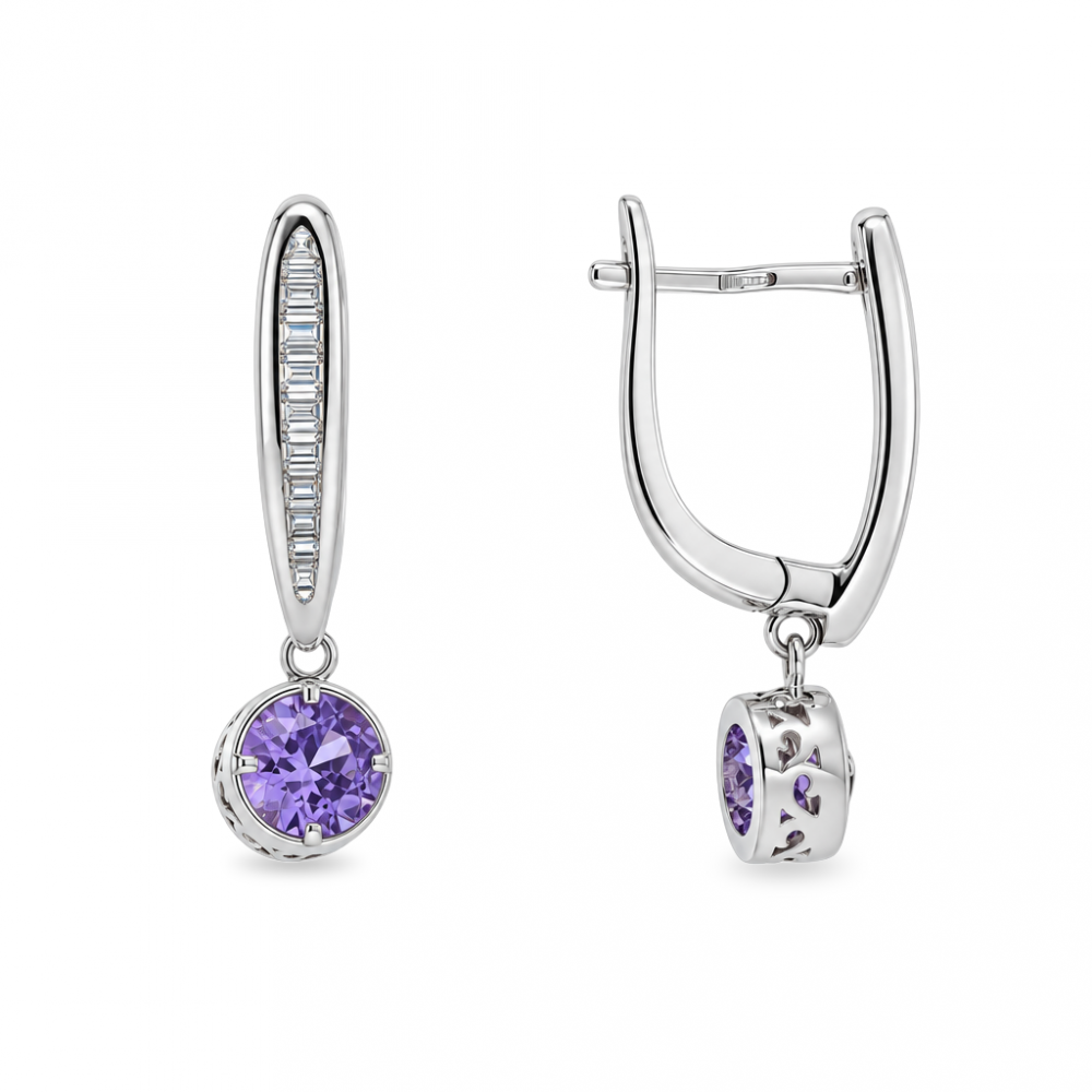 Silver earrings